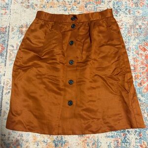 J.Crew sienna silky button-down skirt